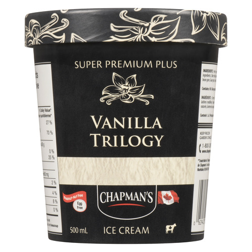 Buy Chapman's Super Premium Plus Ice Cream Vanilla Trilogy 500 ml
