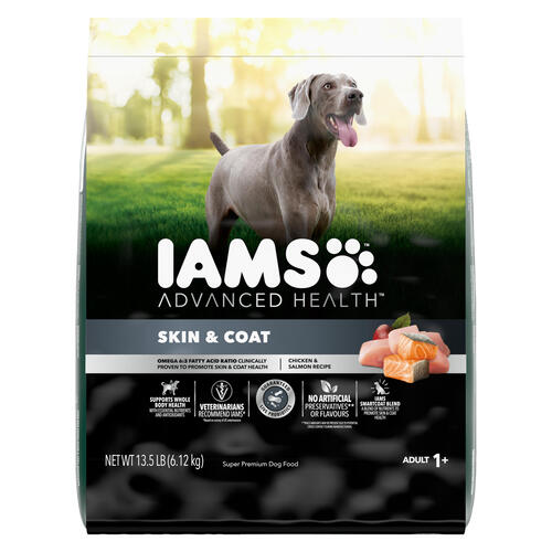 Iams Advanced Health Super Premium Dog Food Skin & Coat Chicken & Salmon Recipe Adult 1+