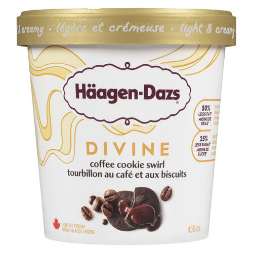 Buy Haagen-Dazs Ice Cream Divine Coffee Cookie Swirl 450 g | Foodland