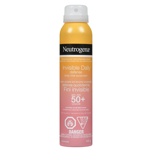 Buy Neutrogena Invisible Daily Defence Sunscreen Body Mist SPF 50+ UVA ...