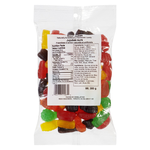 Reddi Snack Candy Jubes Sour