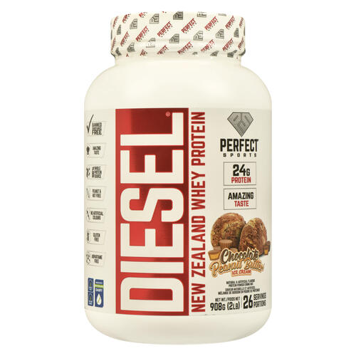 Perfect Sports Diesel Protein Powder Chocolate Peanut Butter Ice Cream
