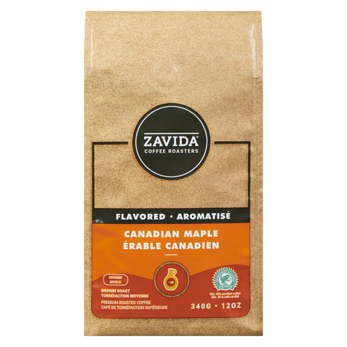 Zavida Ground Coffee Medium Roast Canadian Maple