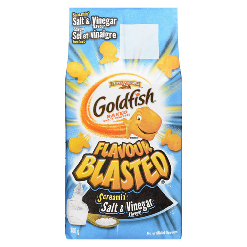 Goldfish® Flavour Blasted Screamin' Salt & Vinegar Crackers