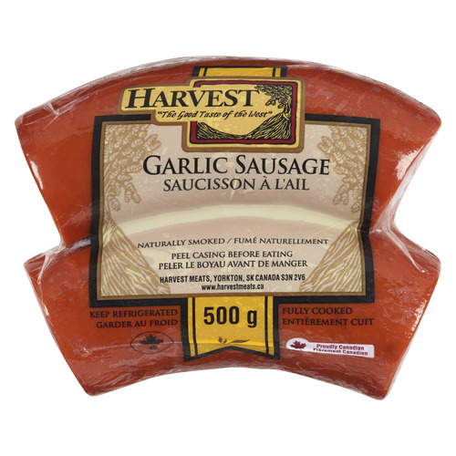 Harvest Meats Naturally Smoked Garlic Sausage