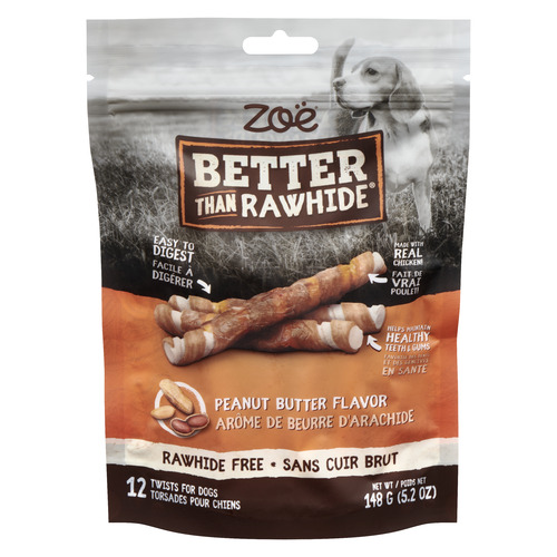 Zoe Better Than Rawhide Twist Peanut Butter