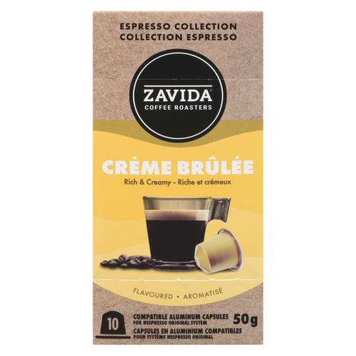 Zavida Coffee Pods Espresso Collection Crème Brûlée