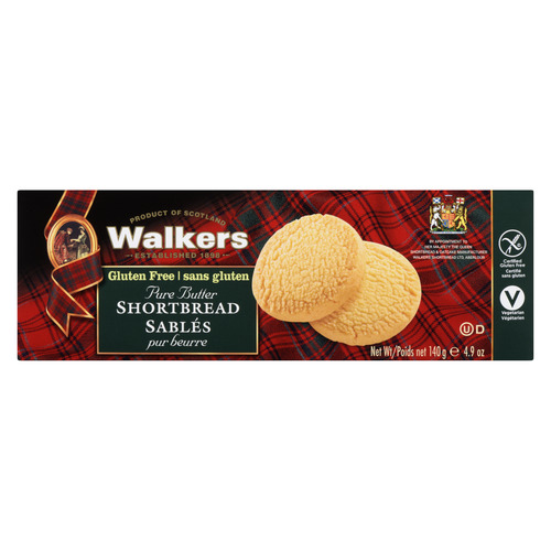 Walkers Gluten-Free Shortbread Cookies Pure Butter