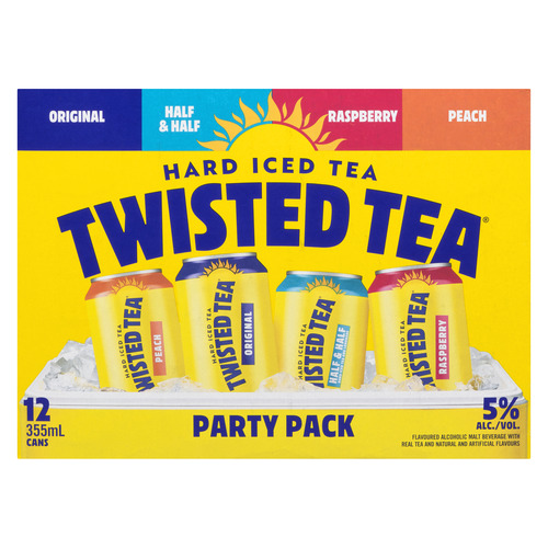 Buy Twisted Tea Hard Iced Tea 5% Alcohol Party Pack 12 x 355 ml