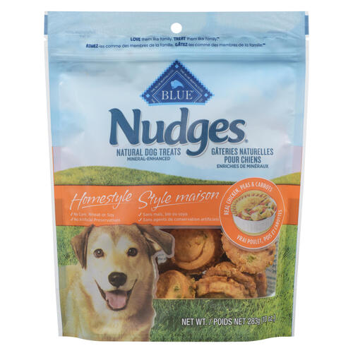 Blue Buffalo Nudges Natural Dog Treats Homestyle Real Chicken, Peas & Carrots