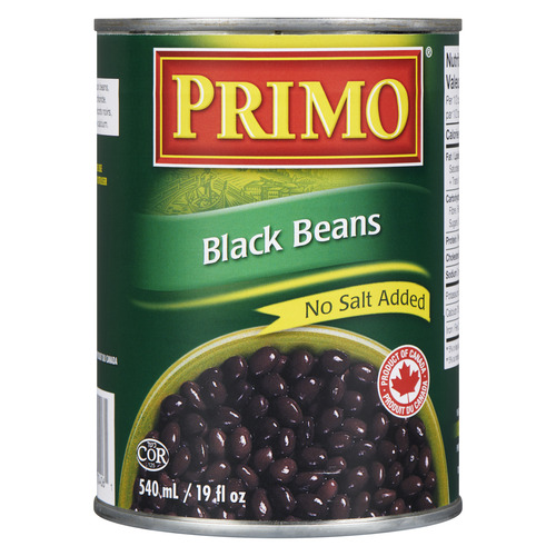 Primo Canned Beans Black No Salt Added