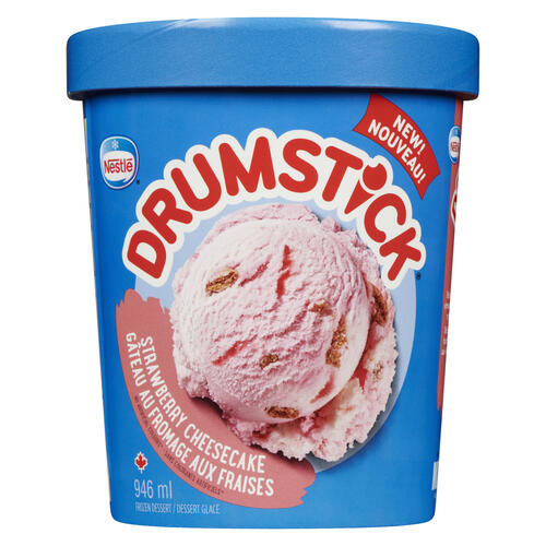 Drumstick Ice Cream Strawberry Cheesecake