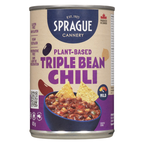 Sprague Vegan Canned Chili Triple Bean Mild