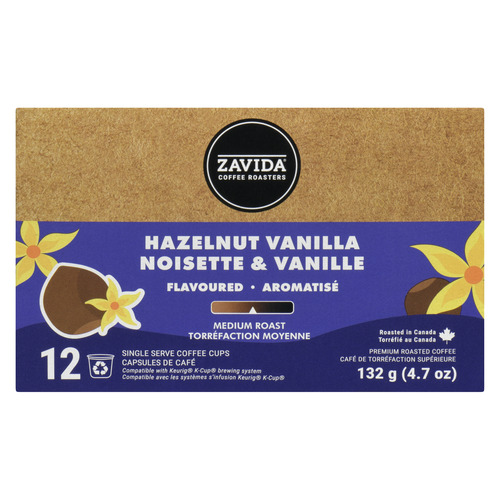 Zavida Coffee Pods Medium Roast Hazelnut Vanilla