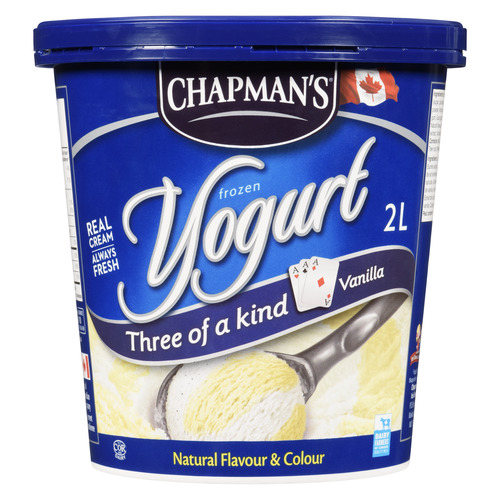 Chapman's Frozen Yogurt Three of a Kind Vanilla