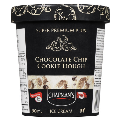 Buy Chapman's Super Premium Plus Ice Cream Chocolate Chip Cookie