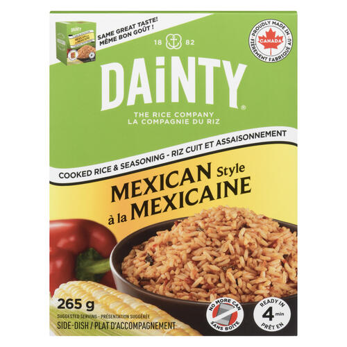 Buy Dainty Cooked Rice & Seasoning Mexican Style 265 g | FreshCo