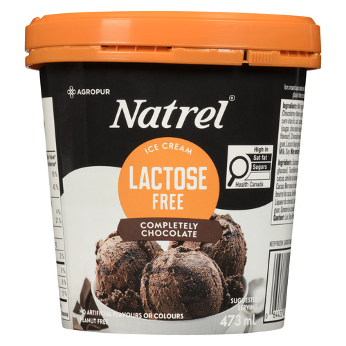 Natrel Lactose-Free Ice Cream Completely Chocolate