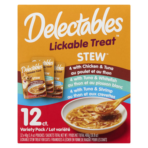 Delectables Lickable Bisque Cat Treats Variety Pack