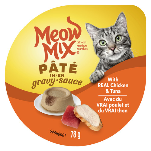 Meow Mix Wet Cat Food Pate In Gravy Chicken & Tuna 78 g 