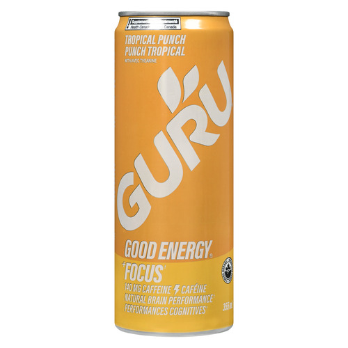 Buy Guru Organic Energy Drink Guayusa 355 ml (can) | Thrifty Foods