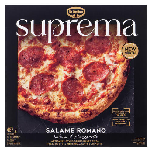 Buy Dr. Oetker Suprema Frozen Pizza Salame Romano 487 g | Foodland