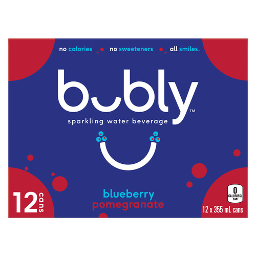 Bubly Sparkling Water Blueberry Pomegranate