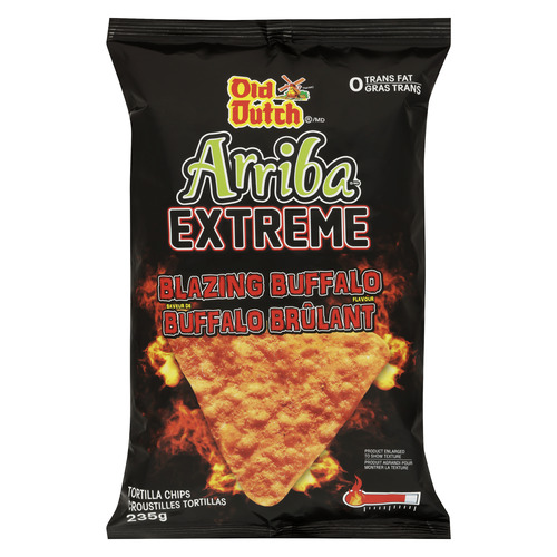 Old Dutch Arriba Tortilla Chips Extreme Blazing Buffalo