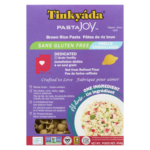 Tinkyáda Gluten-Free Brown Rice Pasta Shells