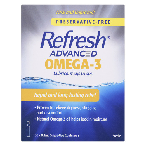 Buy Refresh Advanced Omega-3 Lubricant Eye Drops 30 x 0.4 ml | FreshCo