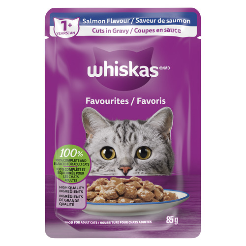 WHISKAS FAVOURITES Morsels in Gelled Gravy Beef Flavour Pouch Adult Wet Cat Food