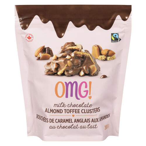 OMGs Milk Chocolate Almond Toffee Clusters