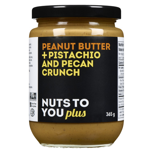 Nuts To You Peanut Butter + Pecan/Pistachio Crunch