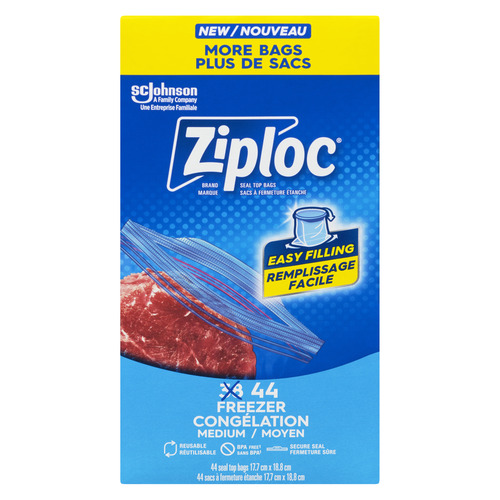 Buy Ziploc Freezer Bags With New Grip'n Seal Technology Medium 44