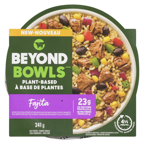 Beyond Bowls Plant Based Frozen Meal Fajita