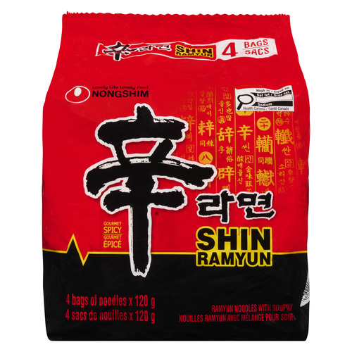 Nong Shim Shin Noodle Soup Ramyun Noodles With Soup Mix Gourmet Spicy
