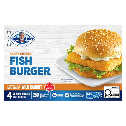 High Liner Crispy Breaded Fish Burger