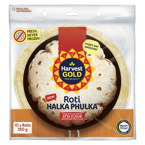 Buy Harvest Gold Roti Halka Phulka 10 Pack 350 g | FreshCo