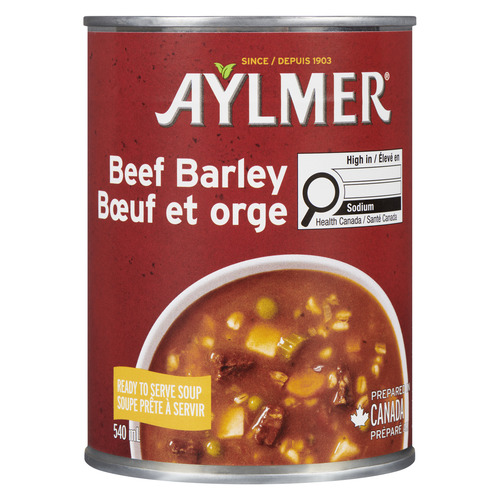 Aylmer Canned Soup Beef Barley
