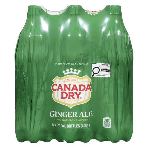 Canada Dry Ginger Ale 6 x 710 ml (bottles)