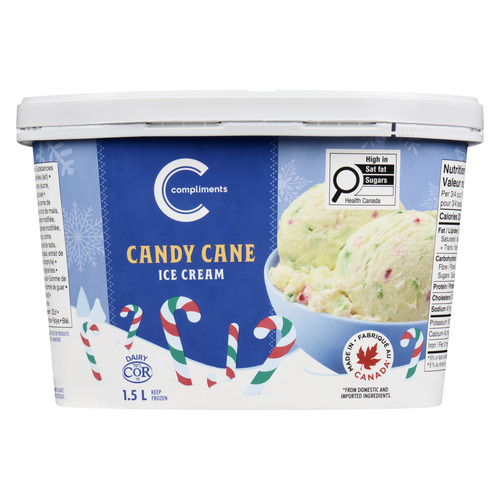 Compliments Ice Cream Candy Cane