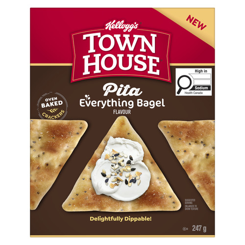 Kellogg's Town House Pita Cracker Everything Bagel
