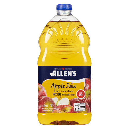 Allen's Pure Apple Juice Low Acid