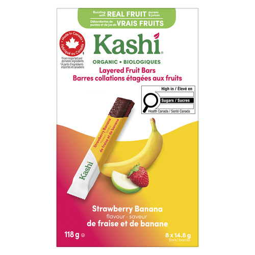 Buy Kashi Organic Layered Fruit Bars Strawberry Banana 8 x 14.8 g