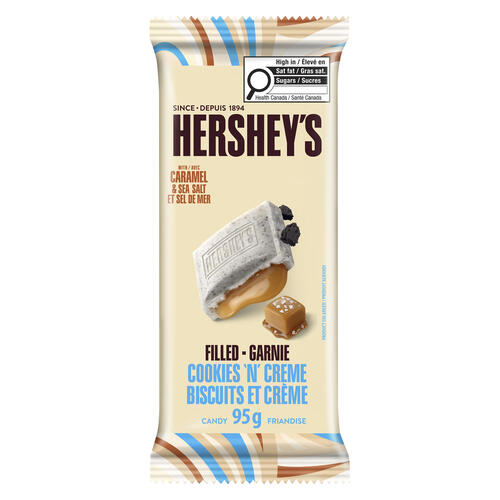 Buy Hershey's Chocolate Bar Caramel & Sea Salt Filled Cookies 'N