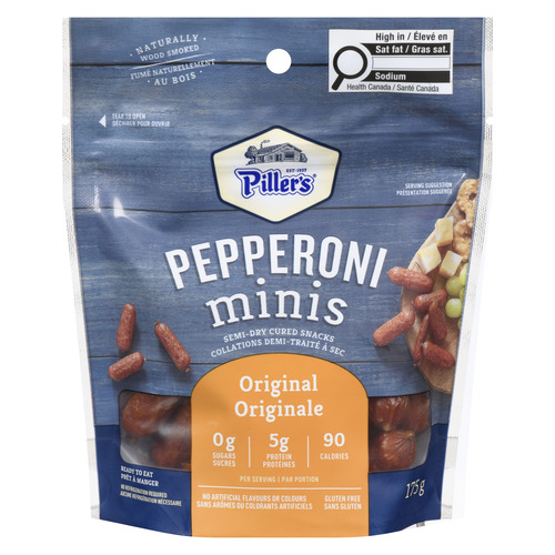 Pillers Semi-Dry Cured Pepperoni Minis Original