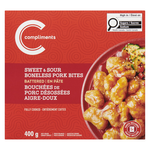 Compliments Frozen Battered Pork Boneless Sweet & Sour