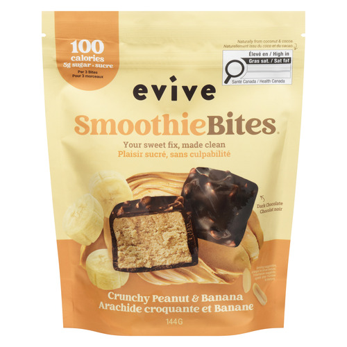 Evive Frozen Smoothie Bites Crunchy Peanut & Banana