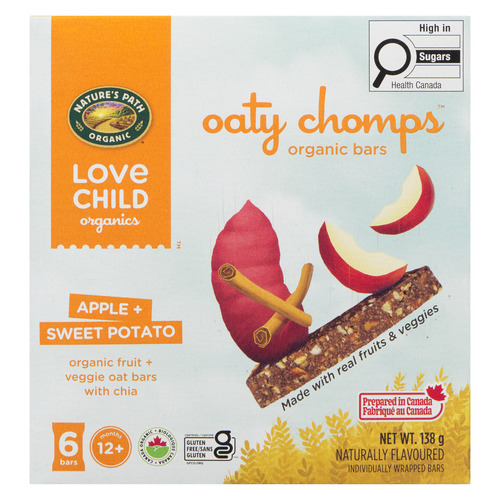 Love Child Organics Baby Bars Oaty Chomps Apple Sweet Potato