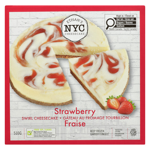 Ethan's NYC Cheesecake Frozen Swirl Cheesecake Strawberry